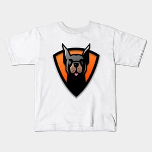 Doberman Security dog Kids T-Shirt